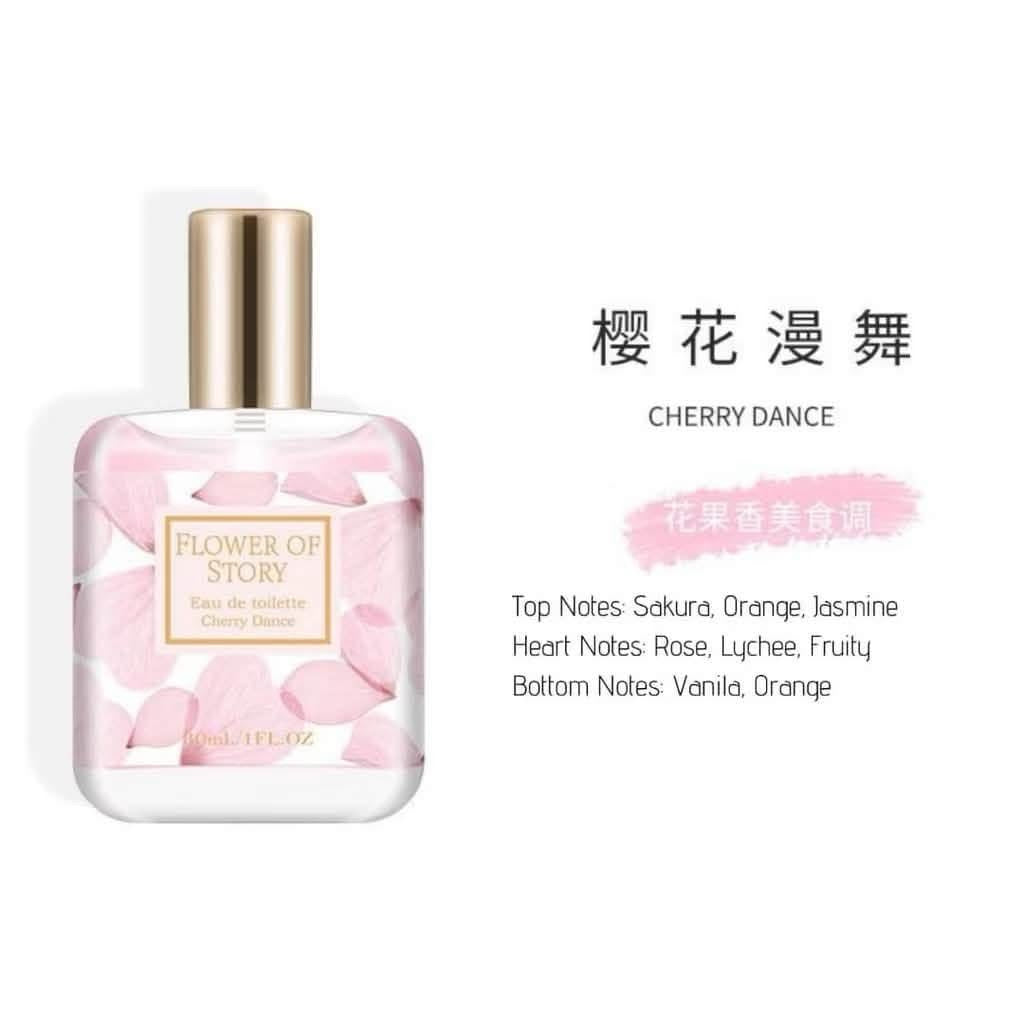 Flower of Story Mini Perfume 30ml – Floral & Fruity Eau De Toilette for Women | 6 Scents