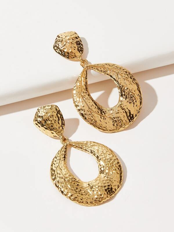 SHEIN BIZwear Hollow Out Water Drop Earrings