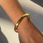 18K Gold Plated Stainless Steel Minimalist Bracelet Polished Bangle