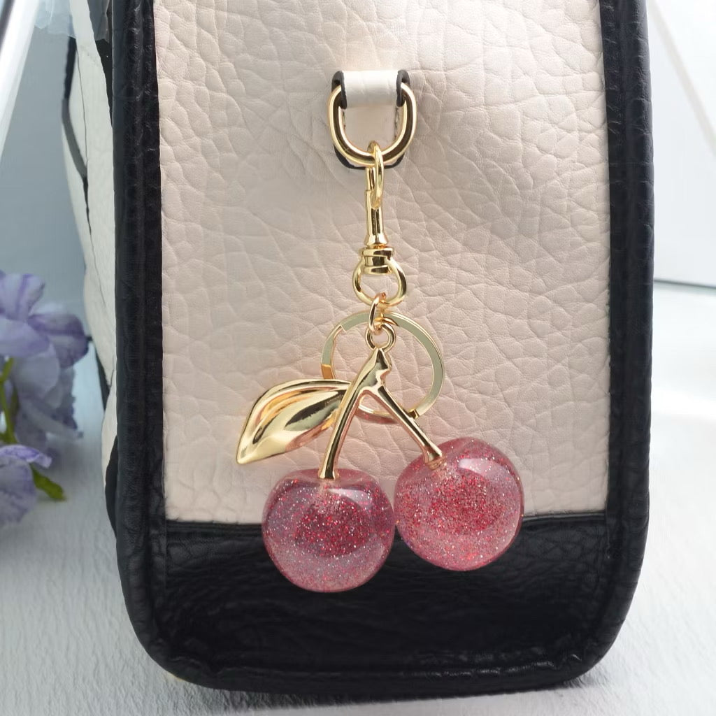 Glittery Cherry Bag Charm product photo