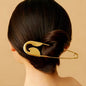 Large Metal Safety Pin Hair Clip – Minimalist Oversized Safety Pin Hairpin & Aesthetic Hair Accessory