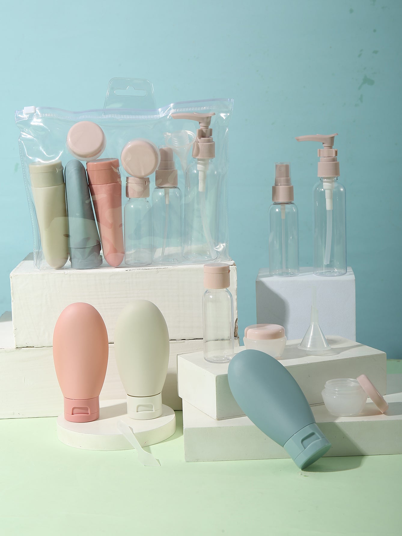 Travel Cosmetic Bottle Set 11 Pieces